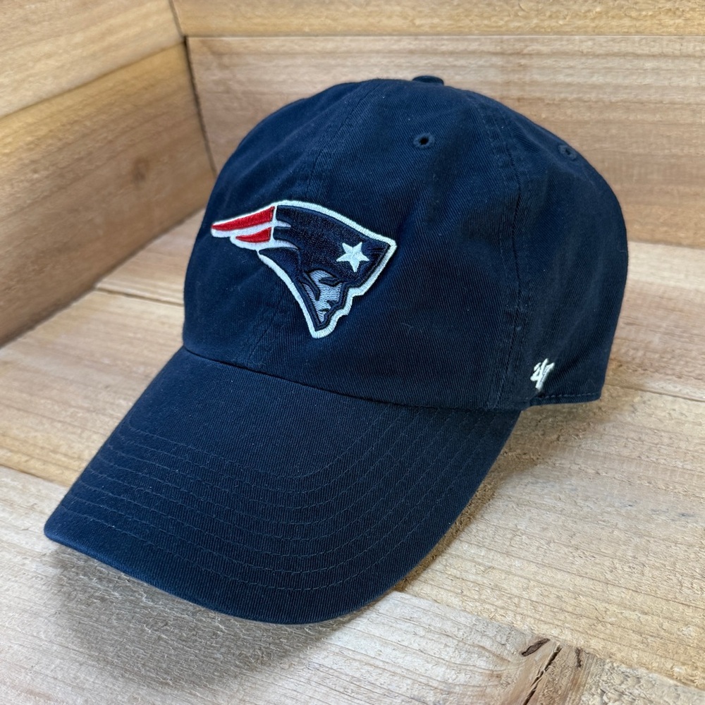 47 Brand New England Patriots Clean Up Adjustable Hat Blue NFL Football